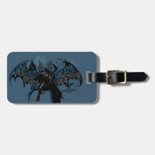 Batman Gotham City Paint Drip Graphic Bagagelabel