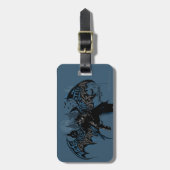 Batman Gotham City Paint Drip Graphic Bagagelabel (Voorkant verticaal)
