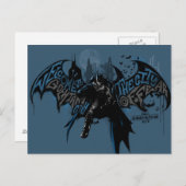 Batman Gotham City Paint Drip Graphic Briefkaart (Voorkant / Achterkant)