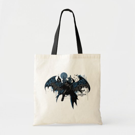 Batman Gotham City Paint Drip Graphic Tote Bag (Voorkant)