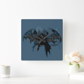 Batman Gotham City Paint Drip Graphic Vierkante Klok (Huis)
