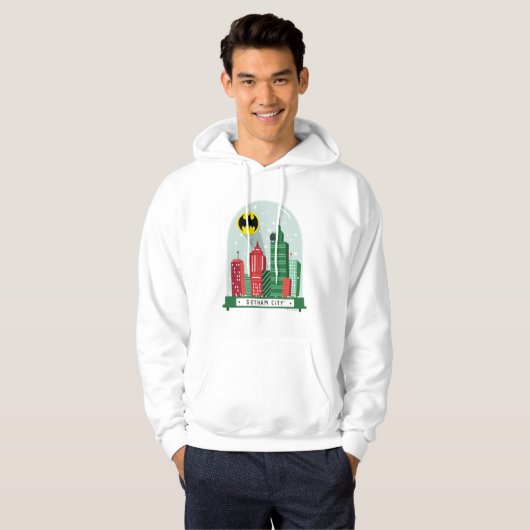 Batman Gotham City™ SneeuwWereldbol Grafisch Hoodie (Voorkant volledig)