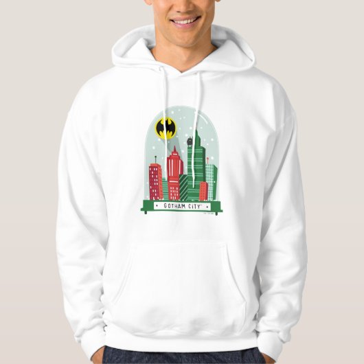 Batman Gotham City™ SneeuwWereldbol Grafisch Hoodie (Voorkant)