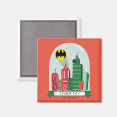 Batman Gotham City™ SneeuwWereldbol Grafisch Magneet (Voorkant / Achterkant)