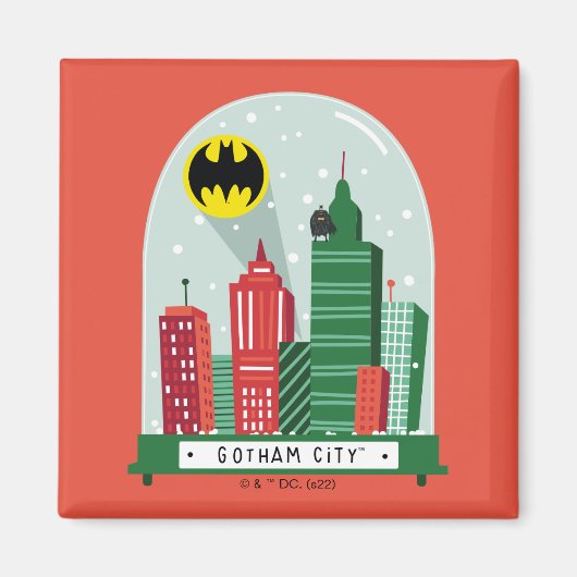 Batman Gotham City™ SneeuwWereldbol Grafisch Magneet (Voorkant)
