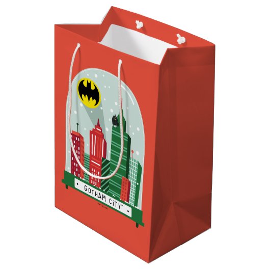 Batman Gotham City™ SneeuwWereldbol Grafisch Medium Cadeauzakje (Achterkant Gekanteld)
