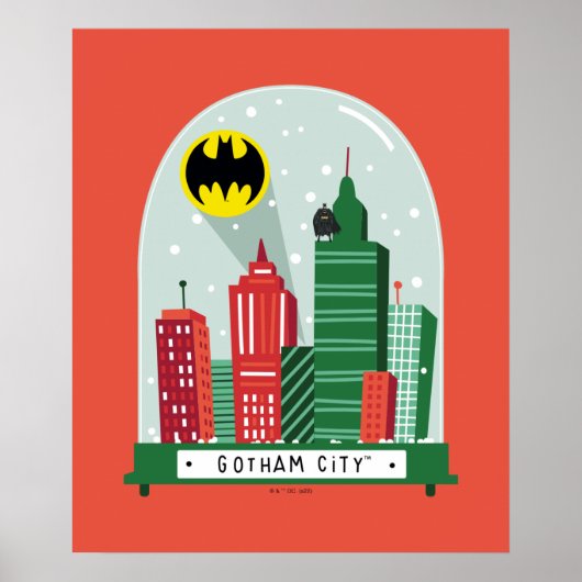 Batman Gotham City™ SneeuwWereldbol Grafisch Poster (Voorkant)