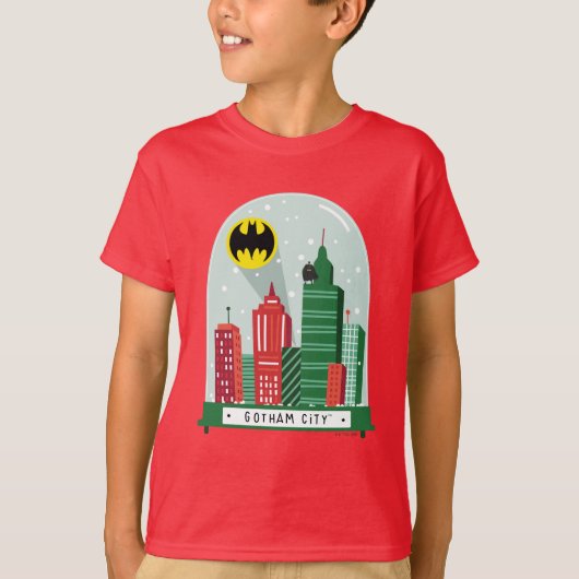 Batman Gotham City™ SneeuwWereldbol Grafisch T-shirt (Voorkant)