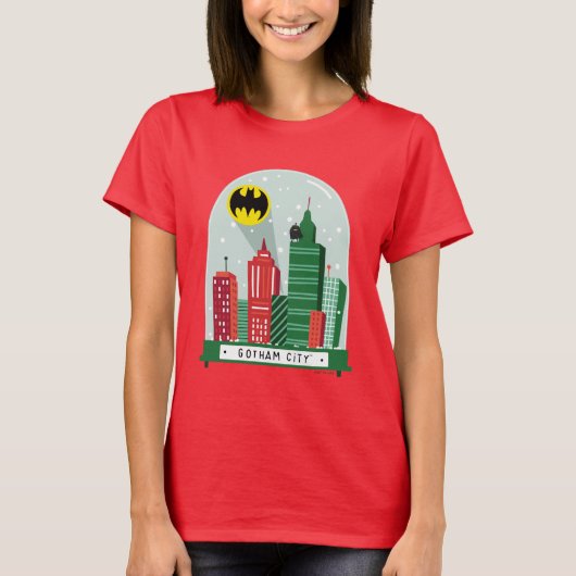 Batman Gotham City™ SneeuwWereldbol Grafisch T-shirt (Voorkant)