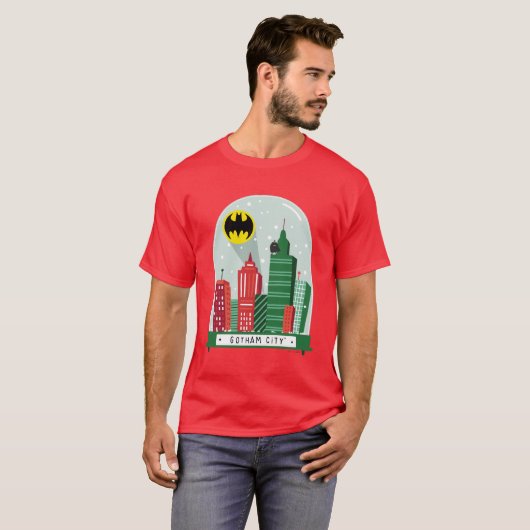 Batman Gotham City™ SneeuwWereldbol Grafisch T-shirt (Voorkant volledig)