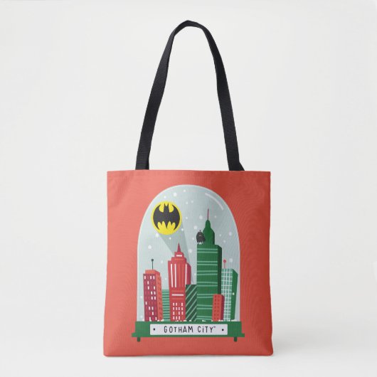Batman Gotham City™ SneeuwWereldbol Grafisch Tote Bag (Voorkant)