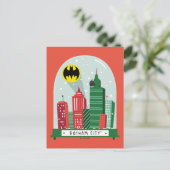 Batman Gotham City™ Snow Globe Graphic Feestdagenkaart (Staand voorkant)