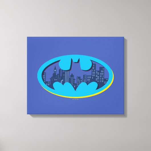 Batman | Gotham City Symbool Canvas Afdruk (Voorkant)