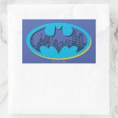 Batman | Gotham City Symbool Rechthoekige Sticker (Tas)