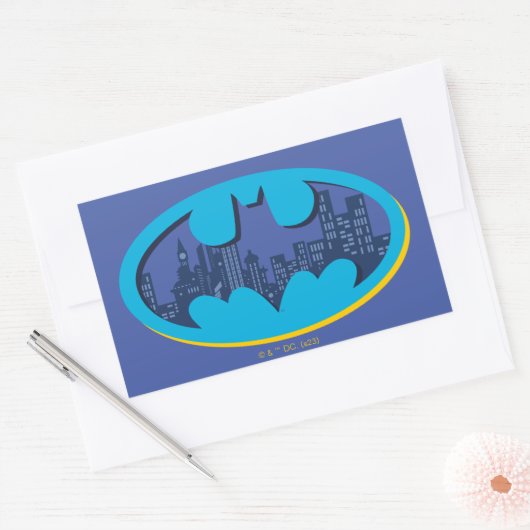 Batman | Gotham City Symbool Rechthoekige Sticker (Envelop)