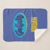 Batman | Gotham City Symbool Sherpa Deken (Voorkant (horizontaal))
