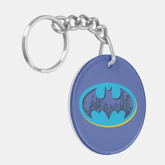 Batman | Gotham City Symbool Sleutelhanger (Voorkant Links)