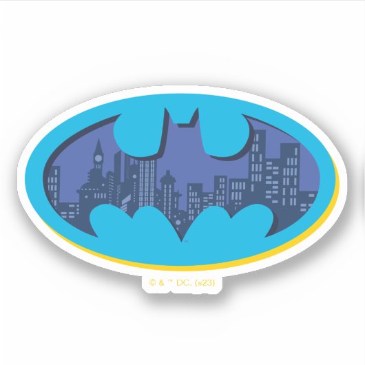 Batman | Gotham City Symbool Sticker (Voorkant)