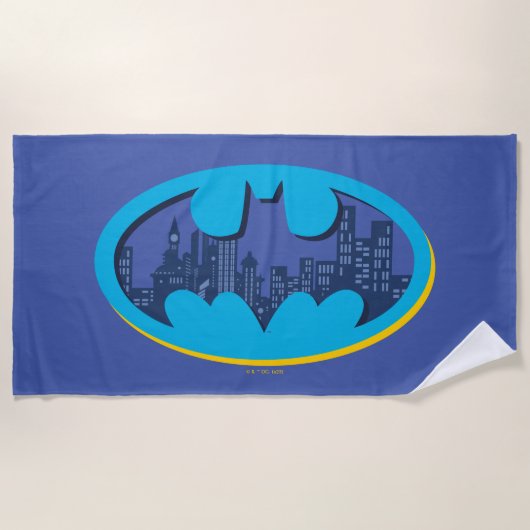 Batman | Gotham City Symbool Strandlaken (Voorkant)