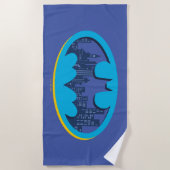 Batman | Gotham City Symbool Strandlaken (Voorkant)