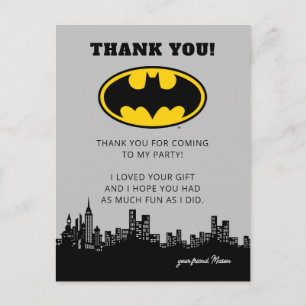 Batman Gotham City   Verjaardag Bedankt Briefkaart