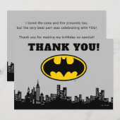 Batman Gotham City | Verjaardag Dank Je Bedankkaart (Voorkant / Achterkant)
