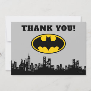 Batman Gotham City Verjaardag Dank Je Bedankkaart