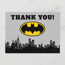 Batman Gotham City Verjaardag Dank u kaart