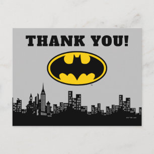 Batman Gotham City Verjaardag Dank u kaart