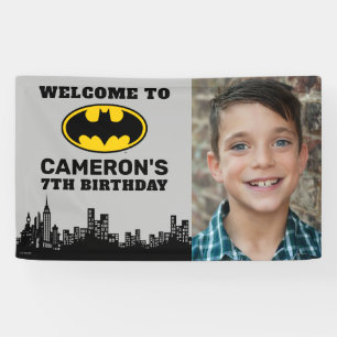 Batman - Gotham City   Verjaardag Voeg naam & foto Spandoek
