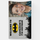 Batman - Gotham City | Verjaardag Voeg naam & foto Spandoek (Verticaal)
