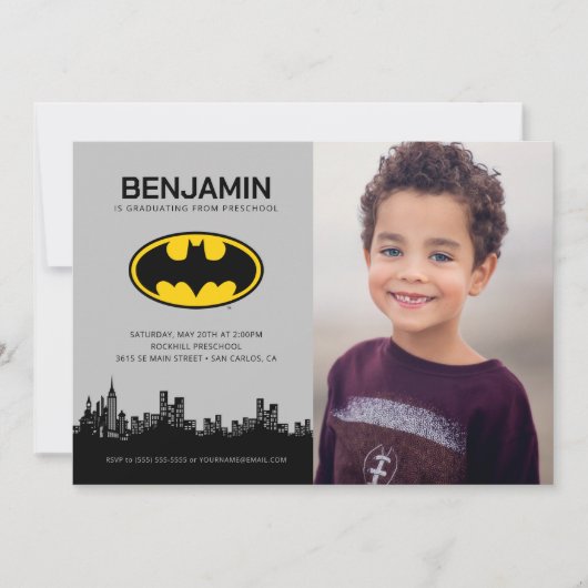 Batman - Gotham City | Voorschoolse Afstuderen Kaart (Voorkant)