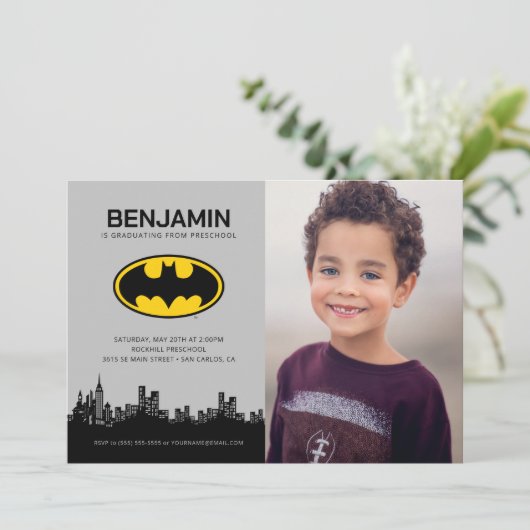 Batman - Gotham City | Voorschoolse Afstuderen Kaart (Staand voorkant)