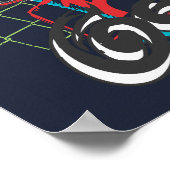 Batman Gotham Guardian Lineart Collage Poster (Hoek)