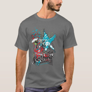Batman Gotham Guardian Lineart Collage T-shirt