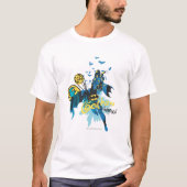 Batman Gotham Guardian Notebook Sketch T-shirt (Voorkant)