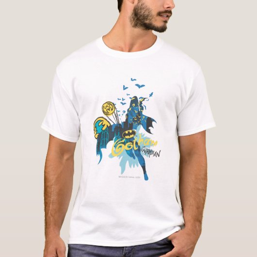 Batman Gotham Guardian Notebook Sketch T-shirt (Voorkant)