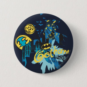 Batman Gotham Guardian Notitieboek Sketch Ronde Button 5,7 Cm