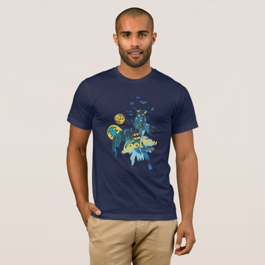 Batman Gotham Guardian Notitieboek Sketch T-shirt (Voorkant volledig)