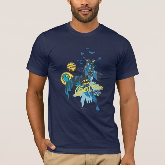 Batman Gotham Guardian Notitieboek Sketch T-shirt (Voorkant)