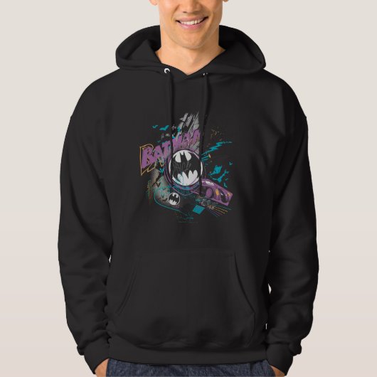 Batman Gotham Skyline Sketch Hoodie (Voorkant)