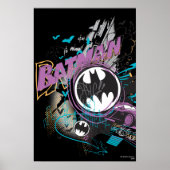 Batman Gotham Skyline Sketch Poster (Voorkant)