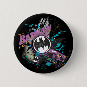 Batman Gotham Skyline Sketch Ronde Button 5,7 Cm