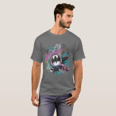 Batman Gotham Skyline Sketch T-shirt (Voorkant volledig)