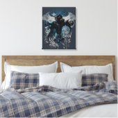 Batman Graffiti Graphic - ik weet hoe je denkt Canvas Afdruk (Insitu (Slaapkamer))