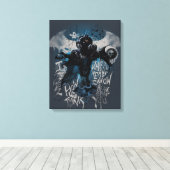 Batman Graffiti Graphic - ik weet hoe je denkt Canvas Afdruk (Insitu (Houten vloer))