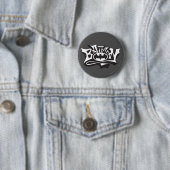 Batman | Graffiti Name Logo Ronde Button 5,7 Cm (In situ)