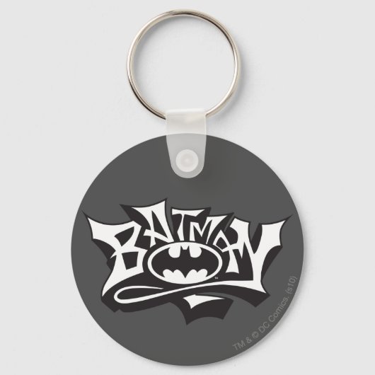 Batman | Graffiti Name Logo Sleutelhanger (Voorkant)