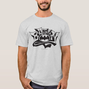 Batman   Graffiti Name Logo T-shirt