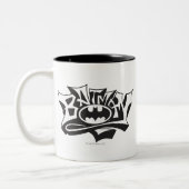 Batman | Graffiti Name Logo Tweekleurige Koffiemok (Links)